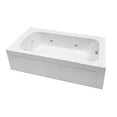 thumbnail image 1 of Proflo Pfw7236arsk Plus Series 72" X 36" Alcove 8 Jet Whirlpool Bathtub - White, 1 of 1