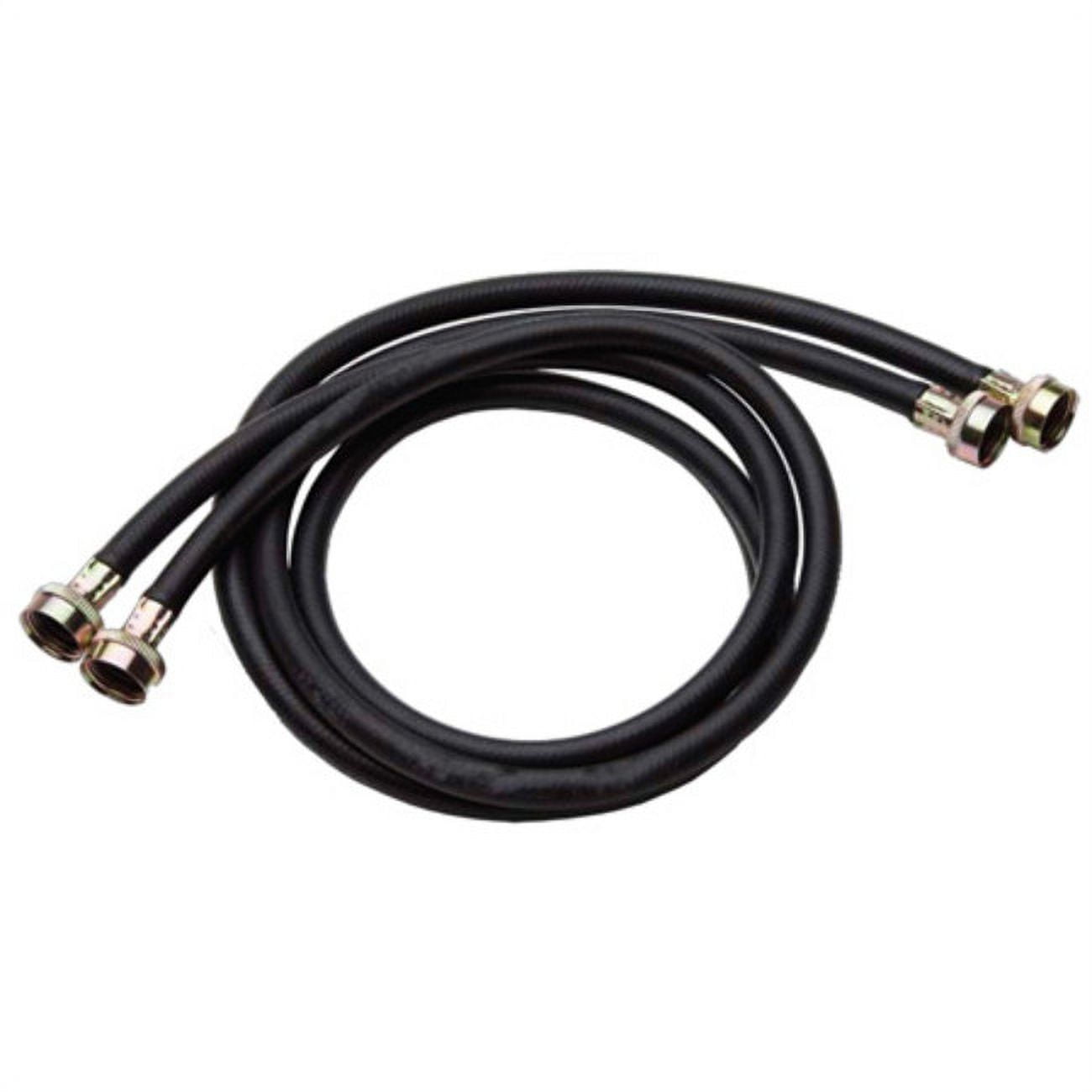 Proflo Pfwmh4pr 48" Pair Rubber Washing Machine Hoses Black