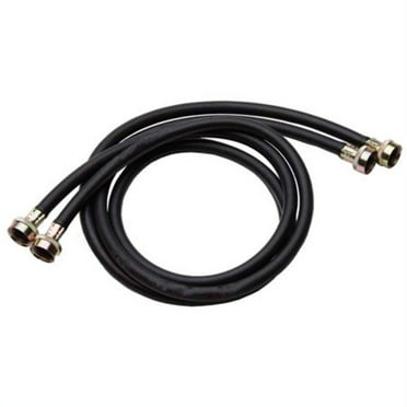 Proflo Pfwmh4pr 48" Pair Rubber Washing Machine Hoses - Black