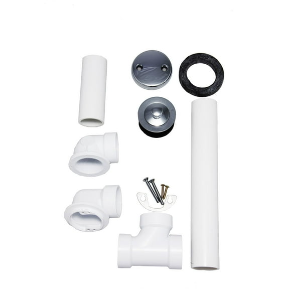 Proflo PFWO304 1-1/2" Pvc Tub Drain Trim / Fitting - Chrome