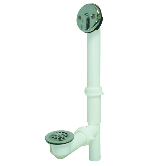 Plastic Trip Lever Drain in Chrome Plated