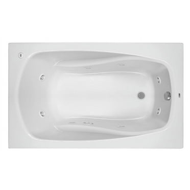 Proflo Pfwplusa6032 Lansford 60" X 32" Drop In 8 Jet Whirlpool Bath Tub - White
