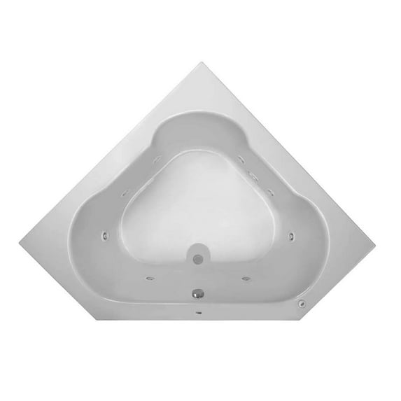 Proflo Pfwplusa6060r Plus A 60" X 60" Whirlpool Bathtub - Off White