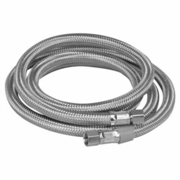 Proflo Pfx146207 84" Double Reinforced Icemaker Supply Hose - Stainless Steel
