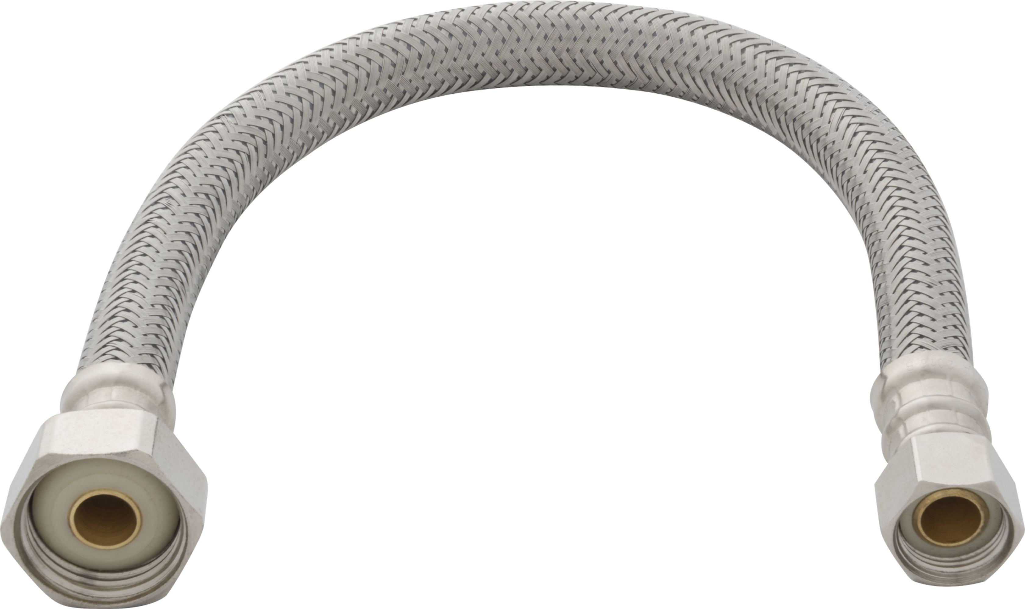 Proflo Pfx146424 1/2" Comp X 1/2" Fip X 20" Stainless Steel And Pvc ...