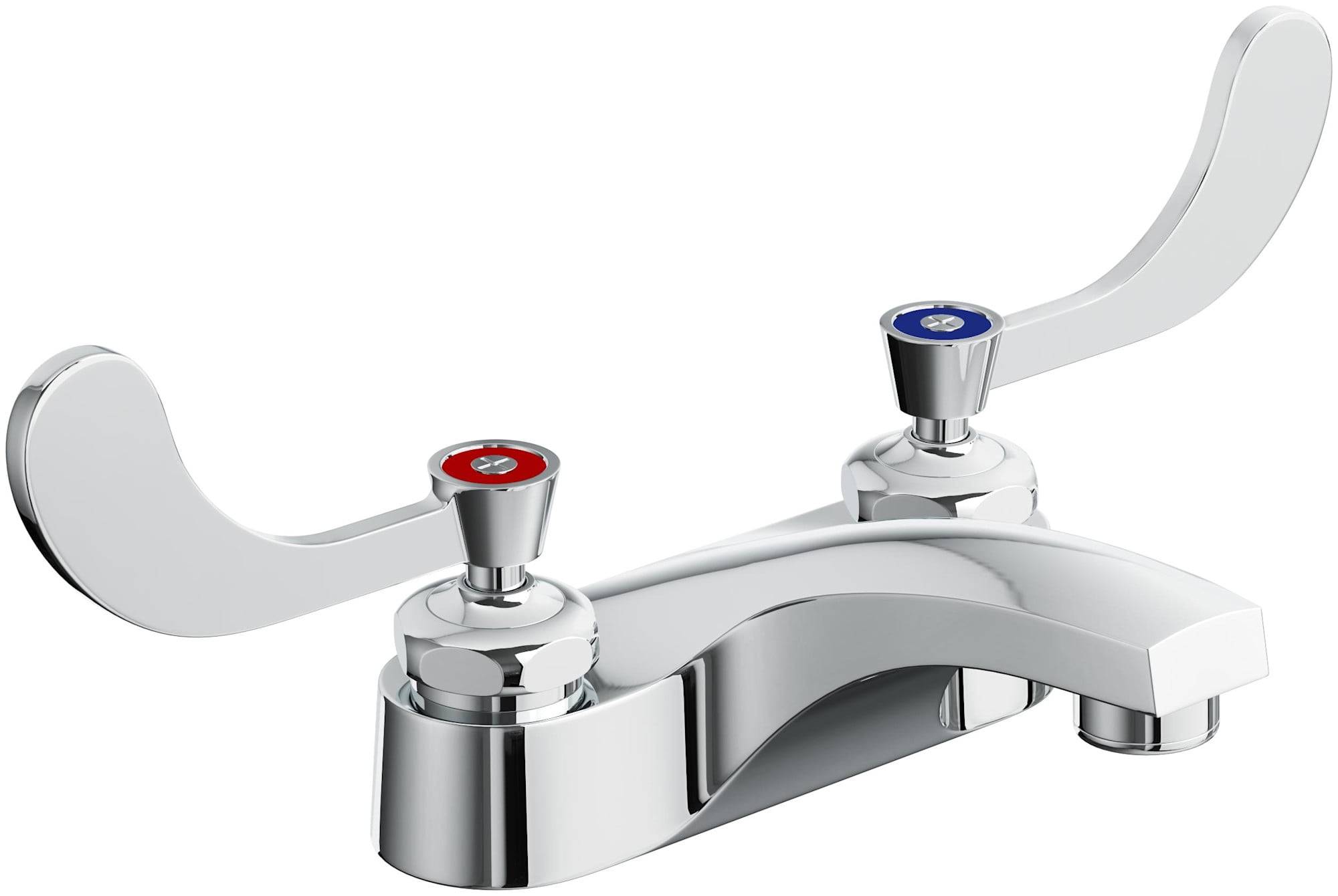 Proflo PFX404 4" Centerset Two Handle Deck Mount Bathroom Sink Faucet - Chrome
