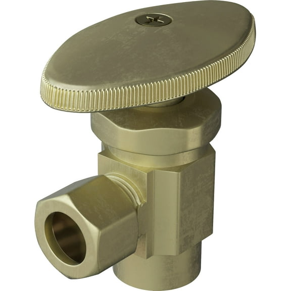 Proflo Pfxas32r 1/2" X 3/8" Angle Supply Stop - Brass