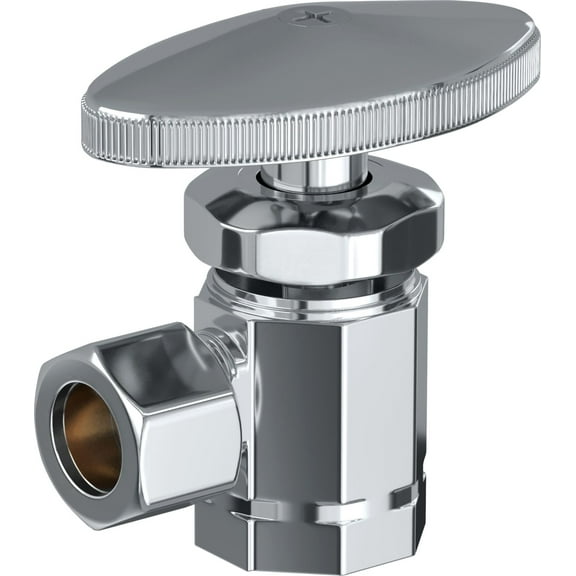 Proflo Pfxat22c 3/8" X 3/8" Angle Supply Stop - Chrome