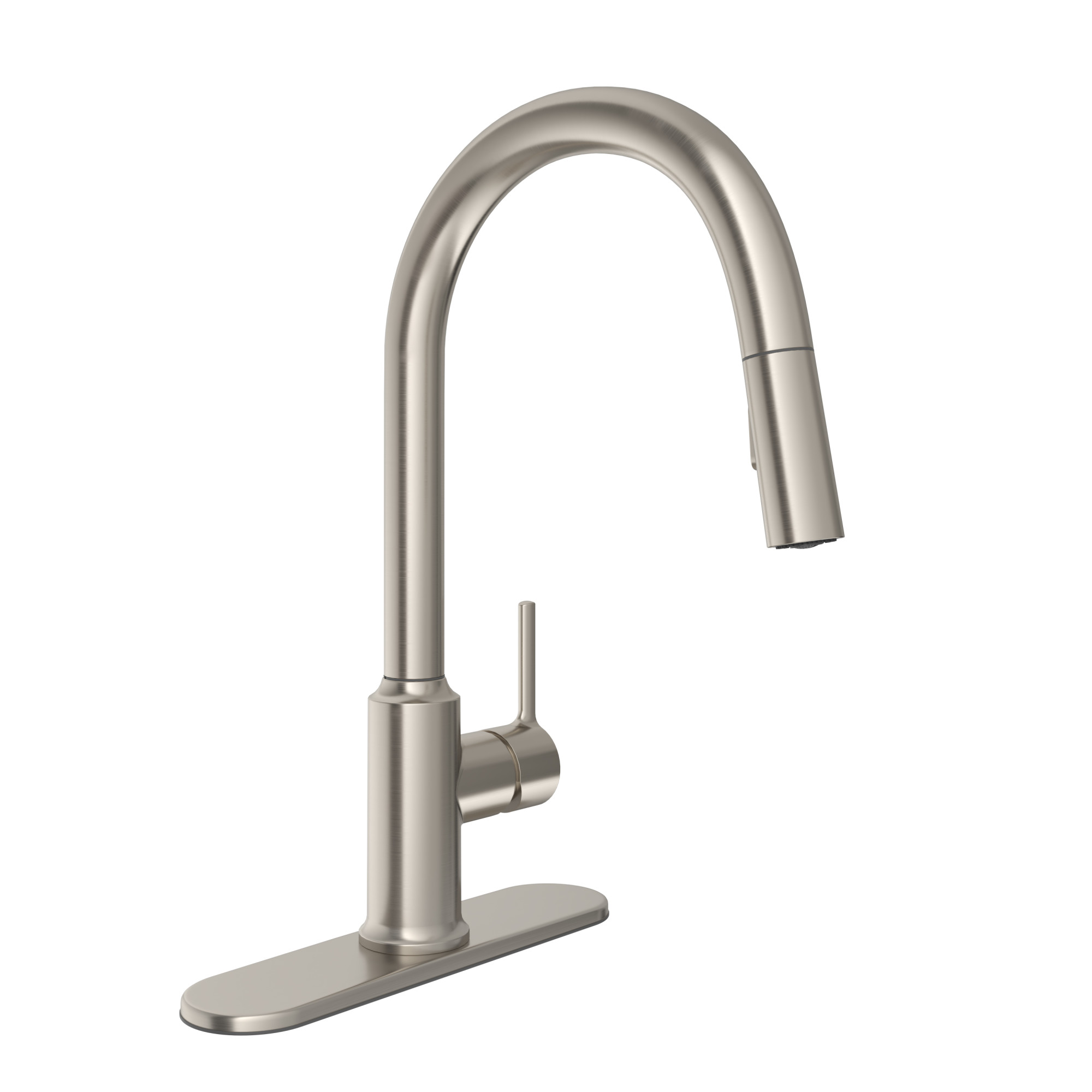 Moen S73004ev2 Weymouth 1.5 GPM Single Hole Pull Down Smart Kitchen Faucet - Nickel - Walmart.com