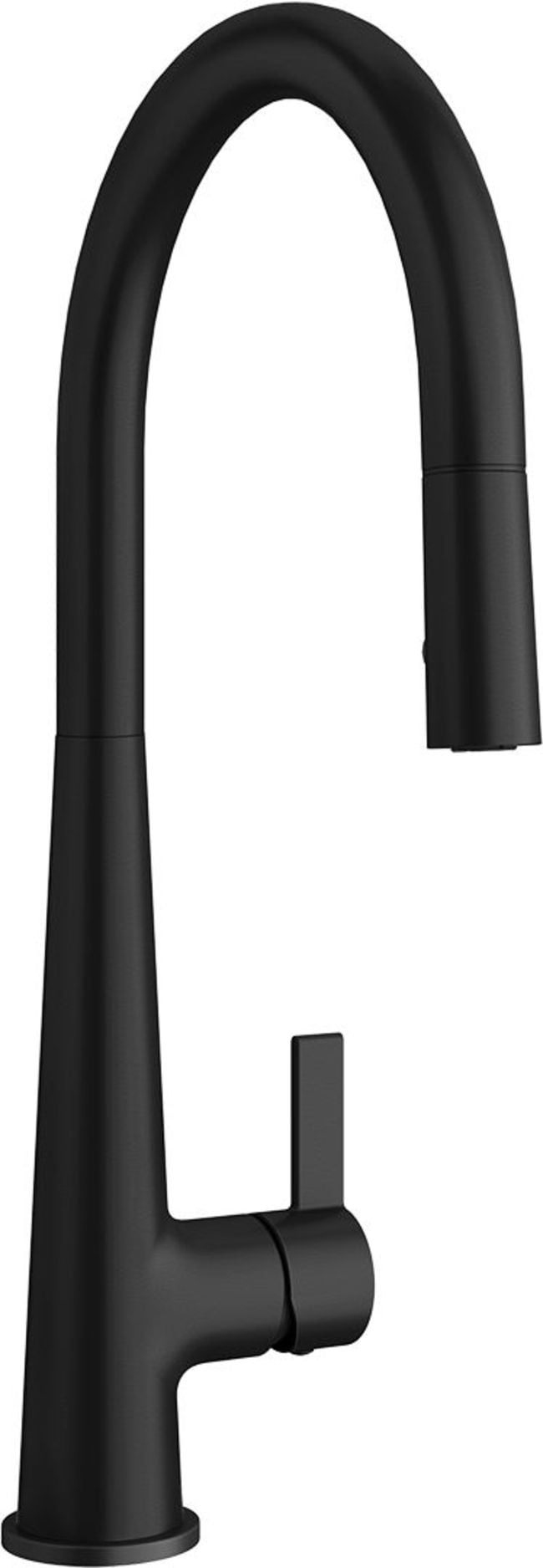 Proflo PFXC4512MB Cowan 1.8 GPM Single Hole Pull Down Kitchen Faucet - Black