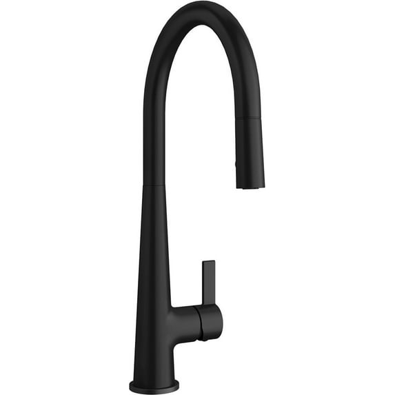 Proflo Pfxc4512 Cowan 1.8 GPM Single Hole Pull Down Kitchen Faucet - Black