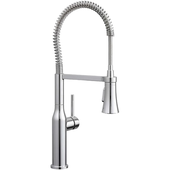 Proflo PFXC5017CP Basque 1.5 GPM Single Hole Pre-Rinse Kitchen Faucet - Chrome
