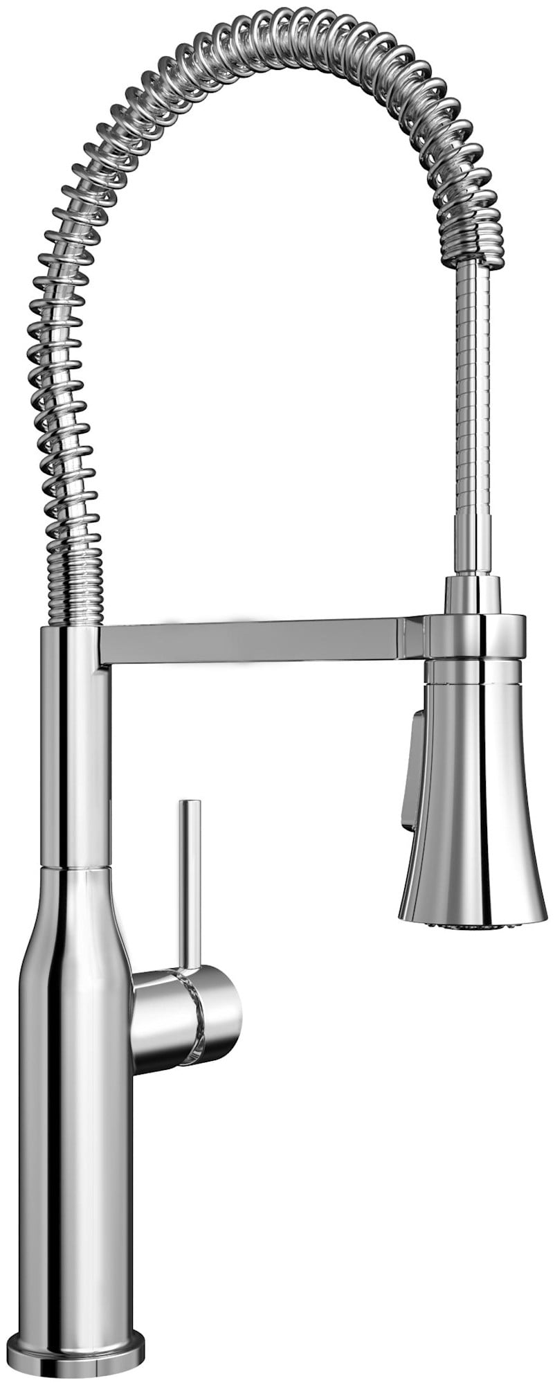 Proflo PFXC5027CP Basque Top-Mount 1.5 GPM Single Hole Pre-Rinse Kitchen Faucet - Chrome