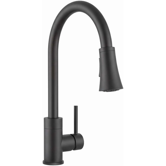 Proflo PFXC7017MB Orvis 1.5 GPM Single Hole Pull Down Kitchen Faucet - Black