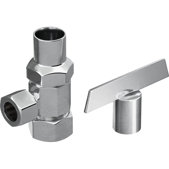 Proflo PFXCAC32CLK 5/8" X 3/8" Multi Turn Straight Supply Stop - Chrome