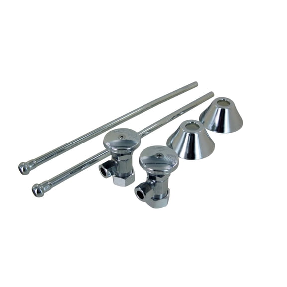 Proflo PFXCAS32CL12 1/2" X 3/8" Straight Supply Stop Kit - Chrome