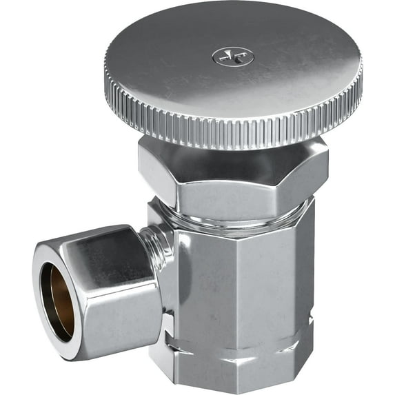 Proflo Pfxcat22c 3/8" X 3/8" Multi Turn Straight Supply Stop - Chrome