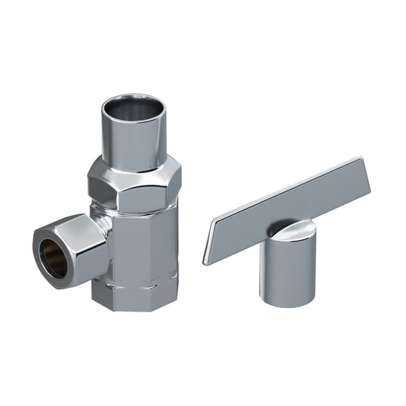 Proflo PFXCAT22CLK 3/8" X 3/8" Multi Turn Straight Supply Stop - Chrome