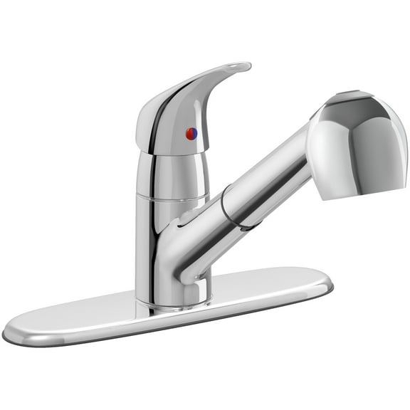 Proflo Pfxcm1m2067 Edgebrook 1.5 GPM Single Hole Pull Out Kitchen Faucet - Chrome