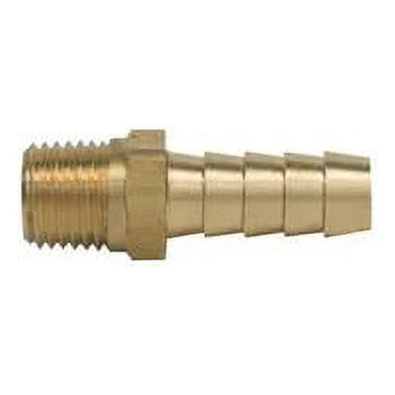 Proflo Pfxmhbcbn 3/8" X 1/4" Hose Barb X Mip Brass Adapter