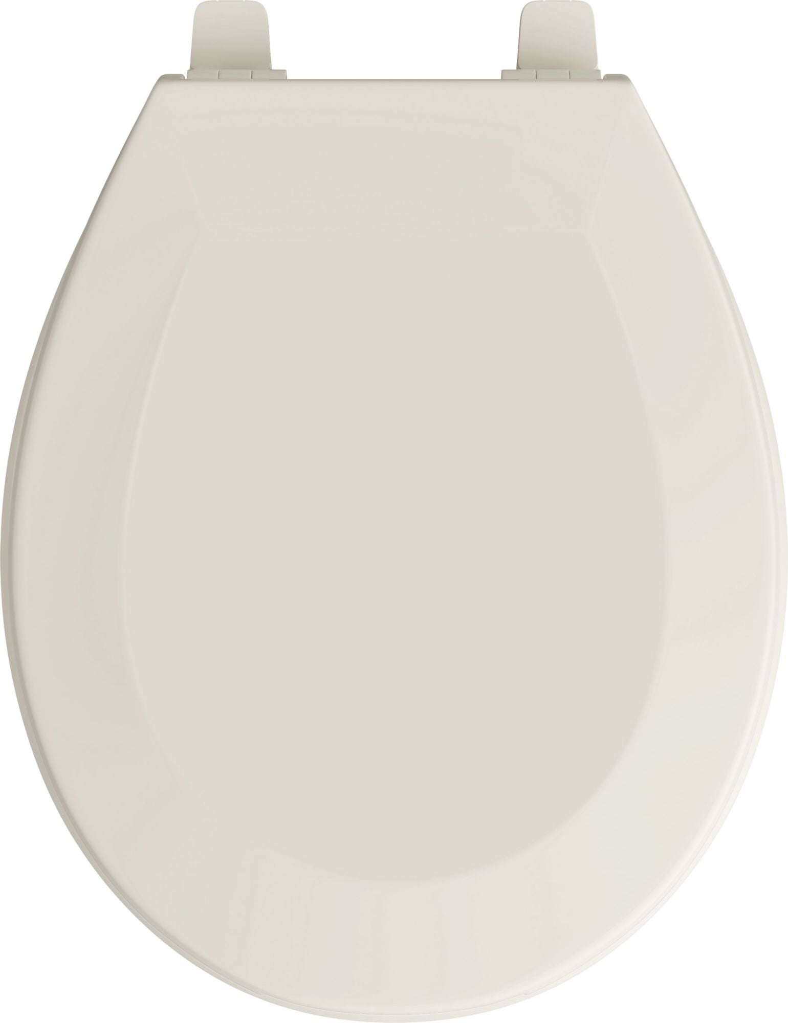 Biscuit Round Plastic Closed-Front Toilet Seat with Cover