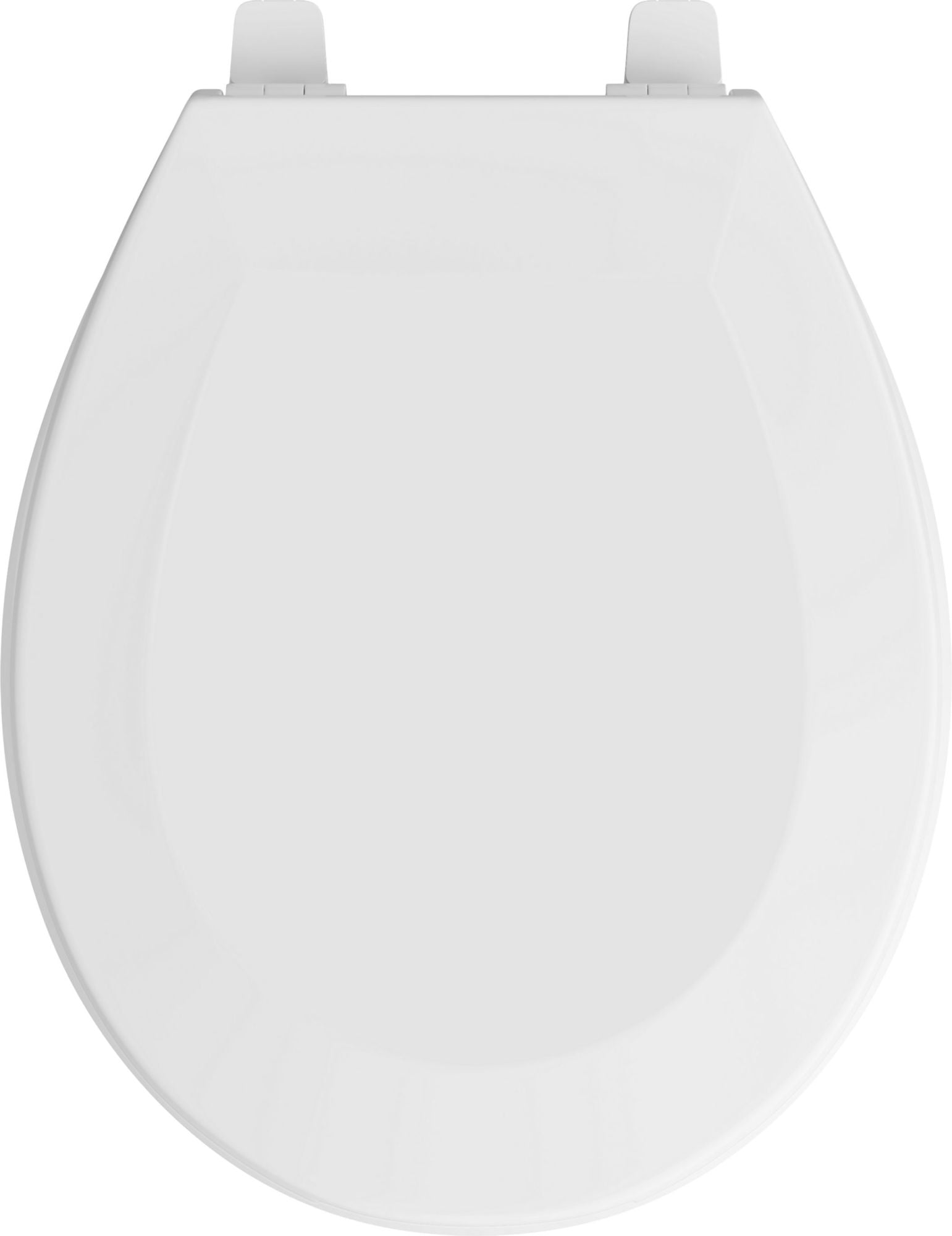 White Round Closed-Front Plastic Toilet Seat