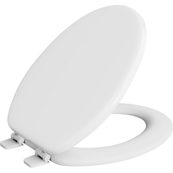 Proflo Pftswe1001 Round Closed-Front Toilet Seat And Lid - White