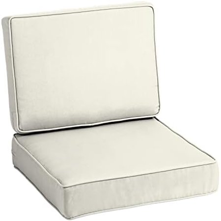 Profoam Performance Outdoor Deep Seating Cushion Set 24 X 24, Sand Cream