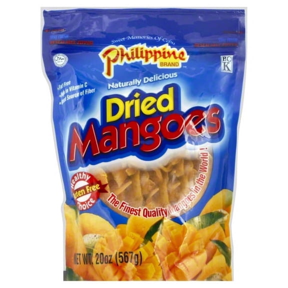Phillippine Brand Naturally Delicious Dried Mangoes Tree Ripened Value Bag 30