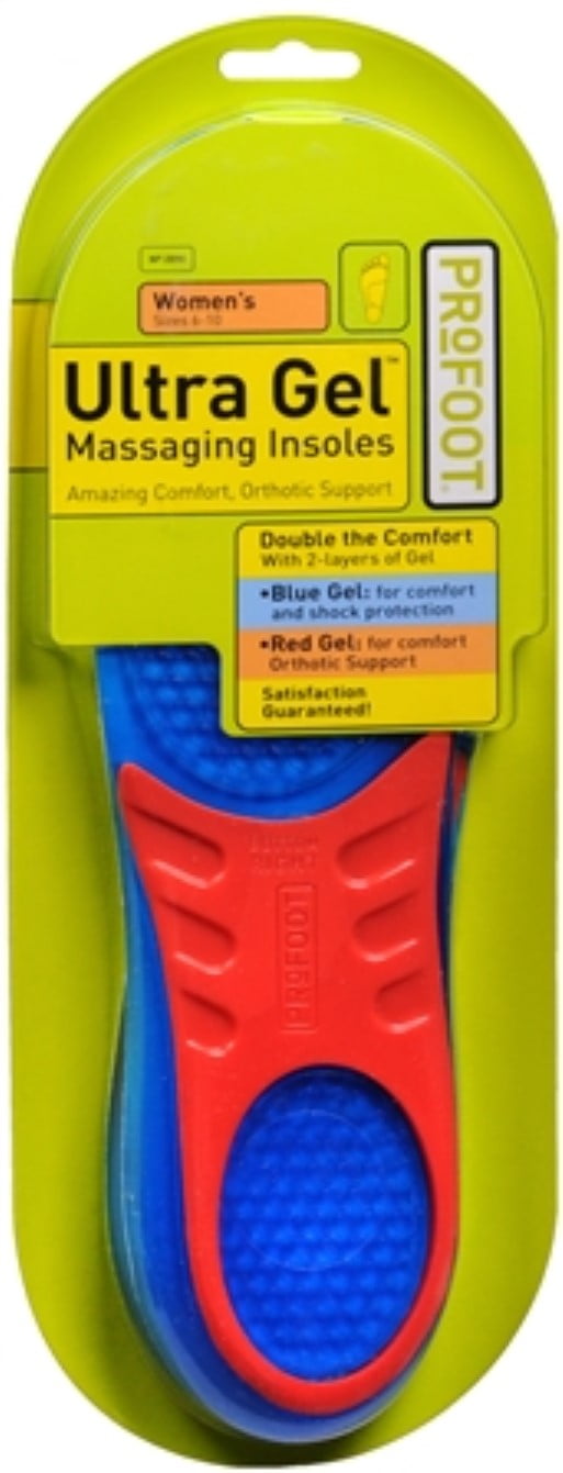Profoot Ultra Gel Massaging Insoles Womens 6-10, 1 ct