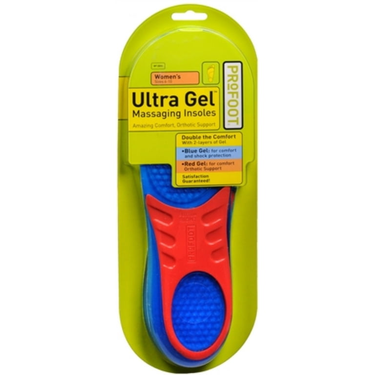 Profoot Ultra Gel Massaging Insoles, Women's 6-10, 1 Pair