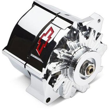 Proform Chrome Air Cleaner Wing Nut With Red Bowtie Logo - 1/4-20 Thread Small Hi-Tech Chevy Part