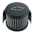 thumbnail image 1 of Proform 141-613 PFM141-613 CHEVY BOWTIE EMBLEM PUSH-IN FILTER AIR BREATHER WITH HOOD, 3IN DIAMETER, BLACK C, 1 of 1