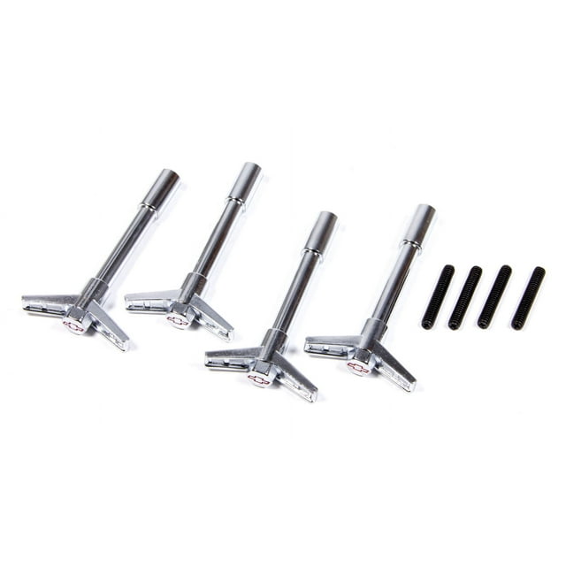 Proform 141902 Valve Cover Wing Nuts Chrome Red Bowtie Set of 4