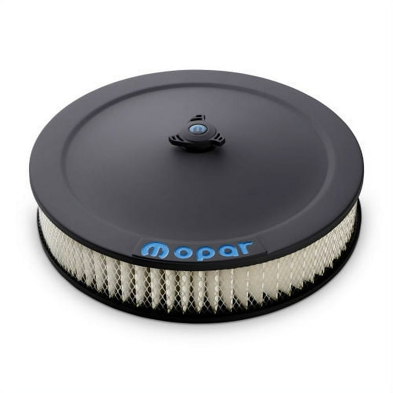 Proform 14in Air Cleaner Blue Mopar Emblem Black Crinkle Proform 14in Air Cleaner Blue Mopar Emblem Black Crinkle