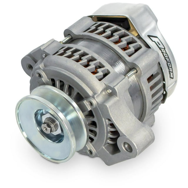 Proform 66435 Lightning-Bolt Alternator, 100 Amp - V-Belt Pulley