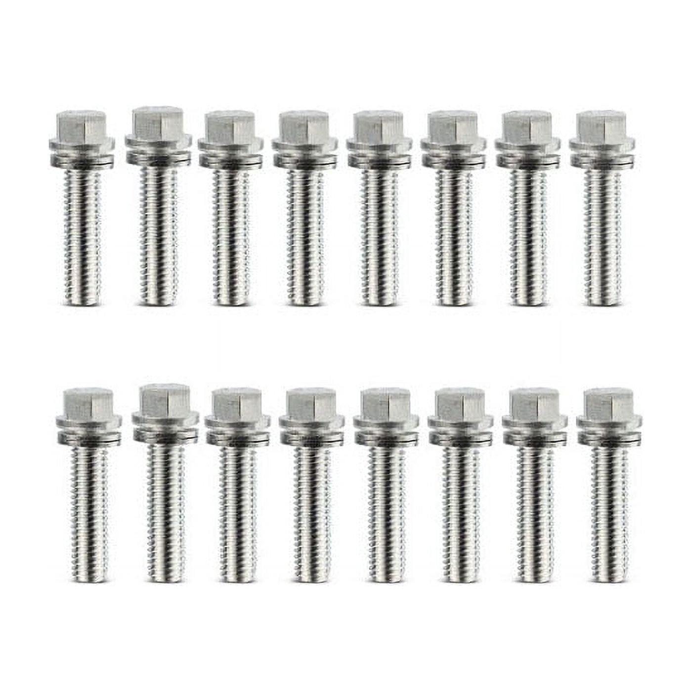 Proform 66825 Wedge-Locking Header Bolts, 1 Inch Long, Set of 16 ...