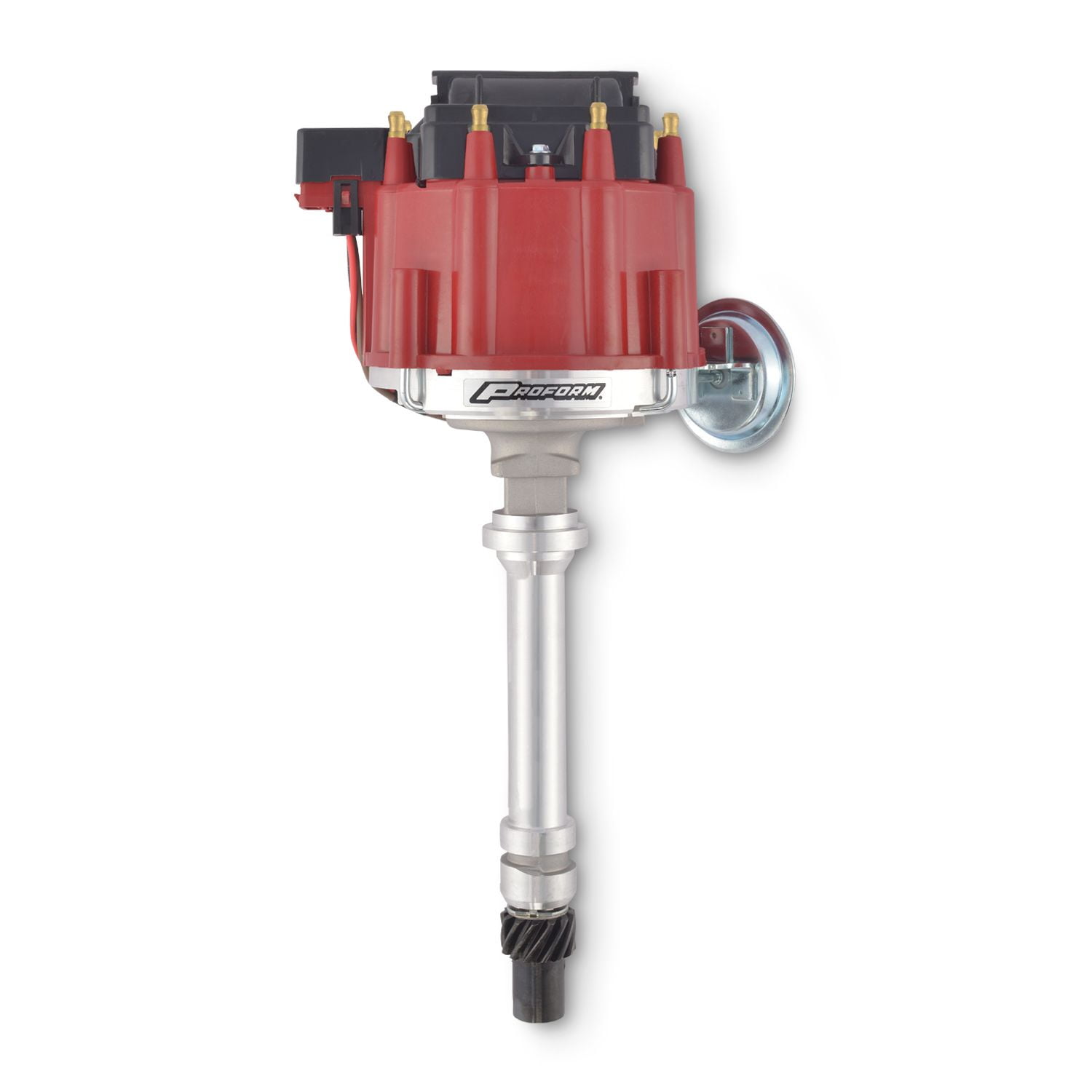 Proform 66941R HEI Electric Distributor with Coil Red Cap Polished Fits select: 1967-1982 CHEVROLET CAMARO, 1969-1982 CHEVROLET C10
