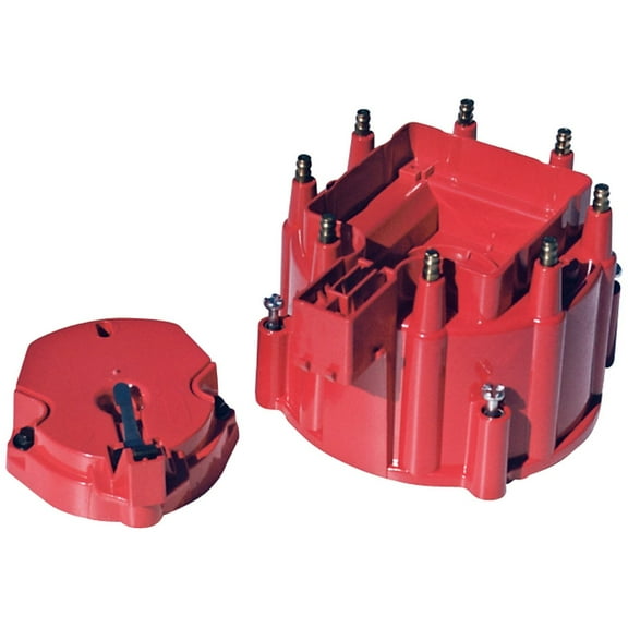 Proform 66947RC Distributor Cap & Rotor Kit Fits HEI with Internal Coil Red Cap Fits select: 1988-1990 CHEVROLET GMT-400, 1973-1986 CHEVROLET C10