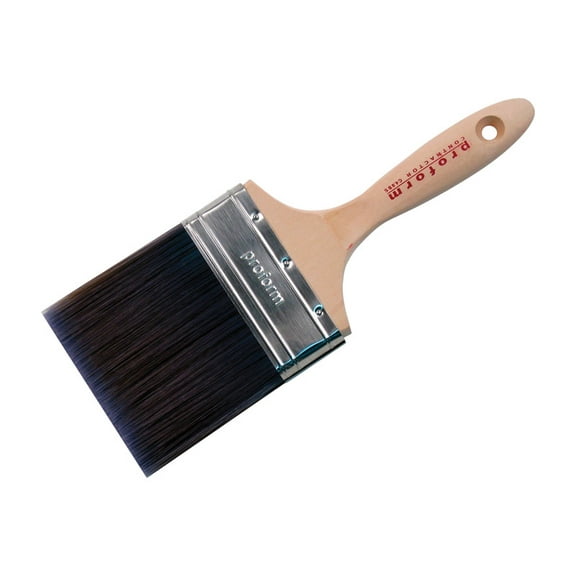 4" Proform Technologies C4.0BS 70/30 Blend Straight Cut Paint Brush, Beavertail Handle