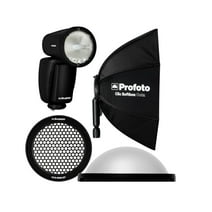 Profoto A10 AirTTL-C Studio Light for Canon with Dome, Grid 20, Softbox 2' Octa