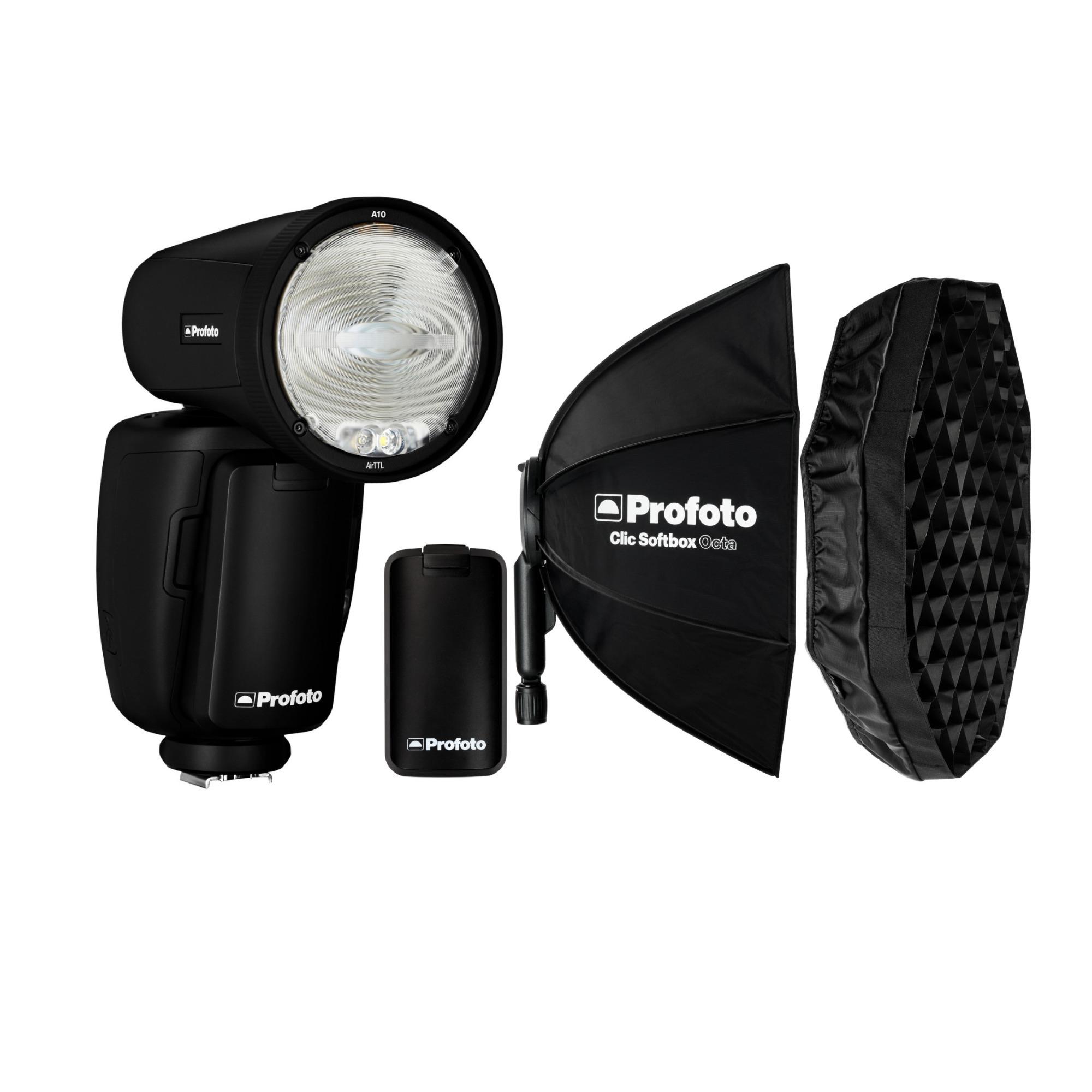 Profoto A10 AirTTL-C Studio Light for Nikon with Softbox and 