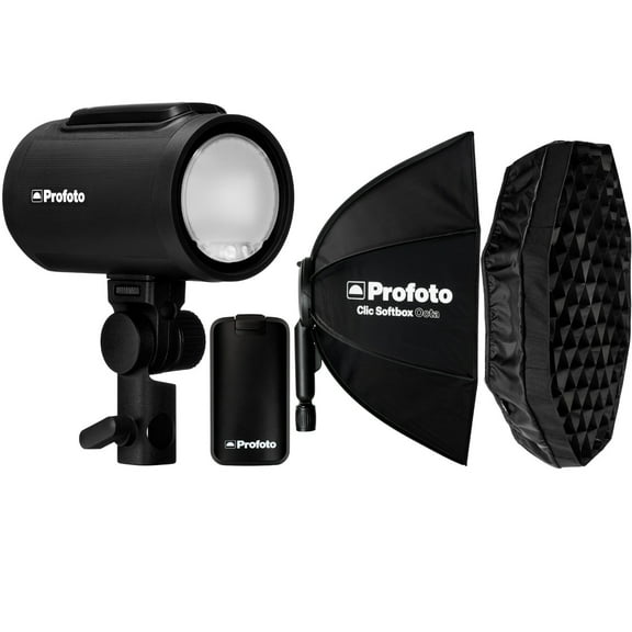 Profoto A2 Monolight with Clic Softbox 2' Octa and Softgrid with Extra Battery