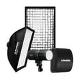 thumbnail image 1 of Profoto B30 11-Stop Power Range 40W LED Light and Rubberized Surface Monolight Bundle with White Rectangular Softbox, Li-Ion Battery, and Softgrid (4 Items), 1 of 1