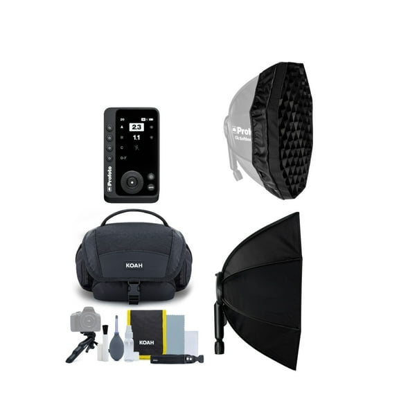 Profoto Connect Pro Flash Trigger for Nikon with Softbox, SoftGrid and Bag