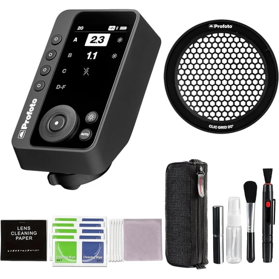 Profoto Connect Pro Remote for Canon Bundle with Profoto Clic Grid 20, and Additional Accessories