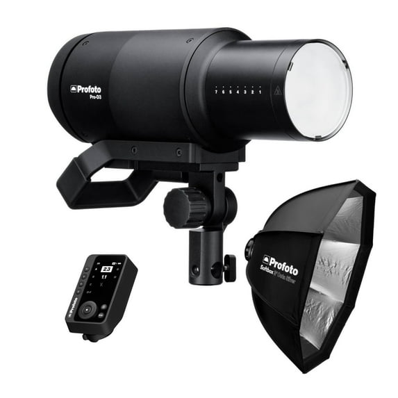 Profoto Pro-D3 750W Industrial-Grade Monolight Bundle with Profoto Softbox 3-Feet Octa (Silver) and Profoto Connect Pro Wireless Transmitter for Sony Camera (3 Items)