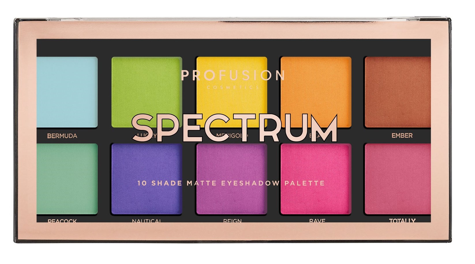 Profusion Cosmetics 10 Shade Eyeshadow Palette - Spectrum 3.5 oz - image 1 of 10
