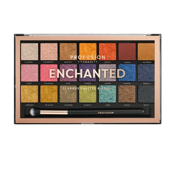 Profusion Cosmetics 21 Shade Eyeshadow Palette - Enchanted