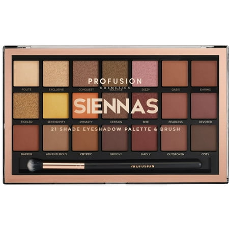 Profusion Cosmetics 21 Shade Eyeshadow Palette - Sienna
